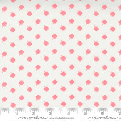One Fine Day Ivory Pink Lucky Day Yardage by Bonnie & Camille for Moda Fabrics