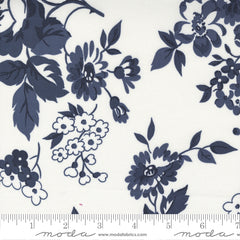 Dwell Cream Navy Cottage Yardage by Camille Roskelley for Moda Fabrics