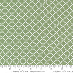 Dwell Grass Nine Patch Yardage by Camille Roskelley for Moda Fabrics