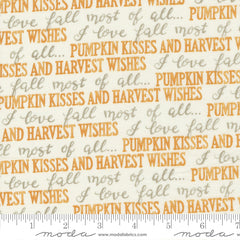Harvest Wishes Whitewashed Fall Words Yardage by Deb Strain for Moda Fabrics