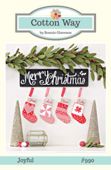 Joyful Stocking Ornament Pattern by Cotton Way
