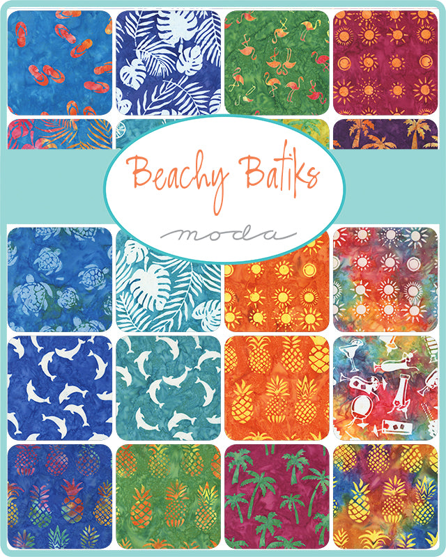 Beachy Batiks Fat Quarter Bundle by Moda Fabrics