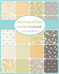 Buttercup & Slate Mini Charm by Corey Yoder for Moda Fabrics