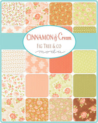Cinnamon & Cream Fat Eighth Bundle by Fig Tree & Co. for Moda Fabrics