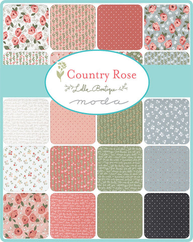 Country Rose Charm Pack by Lella Boutique for Moda Fabrics