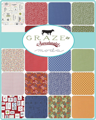 Graze Charm Pack by Sweetwater for Moda Fabrics