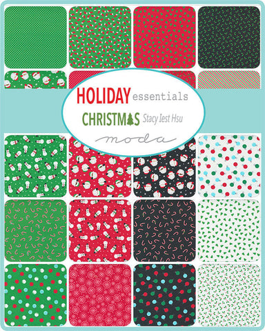 Holiday Essentials Christmas Fat Quarter Bundle by Stacy Iest Hsu for Moda Fabrics