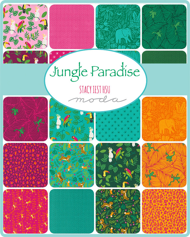 Jungle Paradise Fat Quarter Bundle by Stacy Iest Hsu for Moda Fabrics