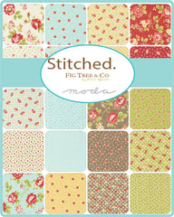 Stitched Fat Quarter Bundle by Fig Tree for Moda Fabrics