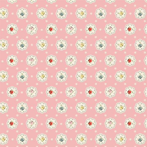 My Favorite Things Pink Bake Sale Yardage by Lori Woods for Poppie Cotton Fabrics