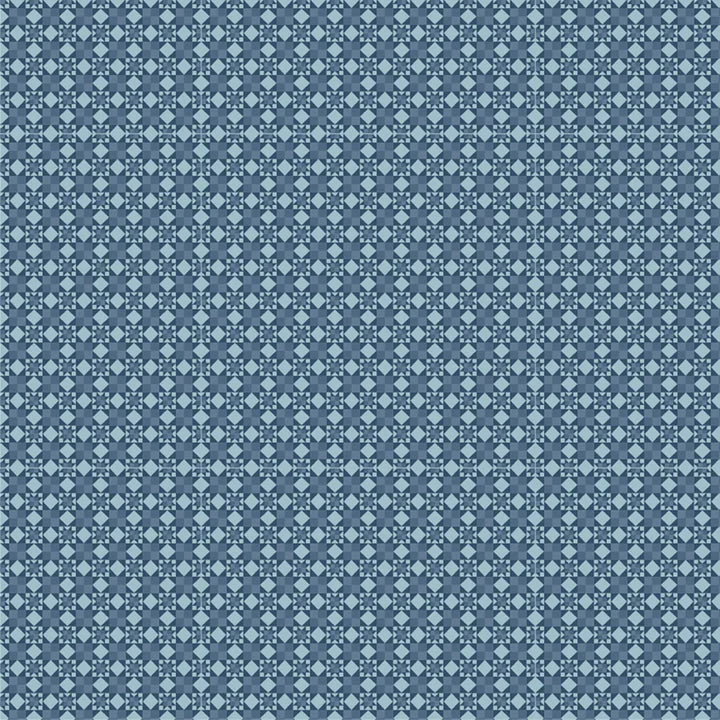 Betsy's Sewing Kit Blue Feeling Quilty Yardage by Lori Woods for Poppie Cotton Fabrics