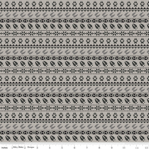 Timberland Light Gray Stripe Yardage by Riley Blake Designs