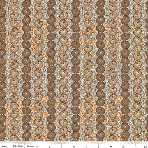Bountiful Autumn Taupe Leaves Yardage by Buttermilk Basin for Riley Blake Designs