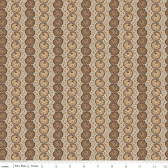 Bountiful Autumn Taupe Leaves Yardage by Buttermilk Basin for Riley Blake Designs