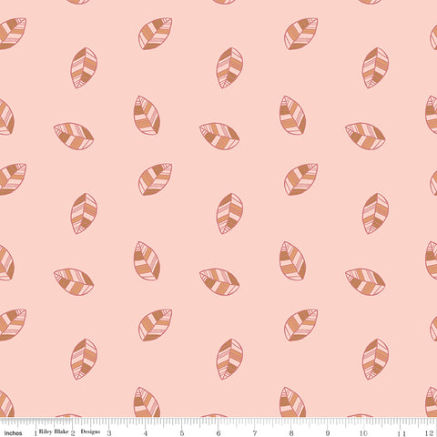Beneath The Western Sky Pink Leaves Yardage by Gracey Larson for Riley Blake Designs