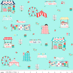 Quilt Fair Aqua Main Yardage by Tasha Noel for Riley Blake Designs