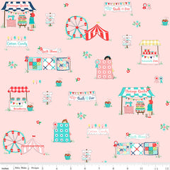 Quilt Fair Pink Main Yardage by Tasha Noel for Riley Blake Designs