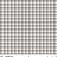Into The Woods Gray Check Yardage by Lori Whitlock for Riley Blake Designs