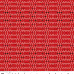 Into The Woods Red Line Dot Yardage by Lori Whitlock for Riley Blake Designs