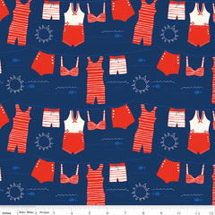 Red White & Bang! Navy Main Yardage by Sandy Gervais for Riley Blake Designs