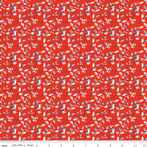 Red White & Bang! Red Leaves Yardage by Sandy Gervais for Riley Blake Designs