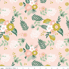 Hibiscus Blush Main Yardage by Simple Simon and Co. for Riley Blake Designs
