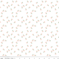 Hibiscus White Ditzy Yardage by Simple Simon and Co. for Riley Blake Designs