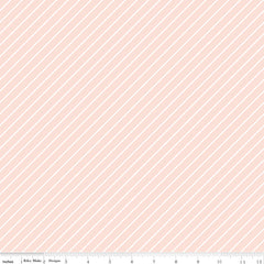 Hibiscus Blush Stripes Yardage by Simple Simon and Co. for Riley Blake Designs