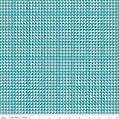 Enchanted Meadow Azure Houndstooth Yardage by Beverly McCullough for Riley Blake Designs