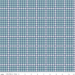 Enchanted Meadow Denim Houndstooth Yardage by Beverly McCullough for Riley Blake Designs