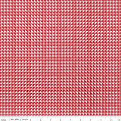 Enchanted Meadow Red Houndstooth Yardage by Beverly McCullough for Riley Blake Designs