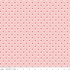 Enchanted Meadow Pink Mushrooms Yardage by Beverly McCullough for Riley Blake Designs
