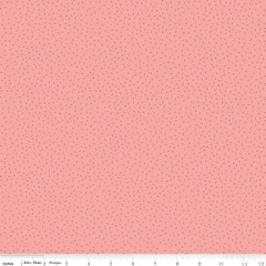 Enchanted Meadow Coral Dots Yardage by Beverly McCullough for Riley Blake Designs