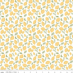 Daybreak Cream Lemons Yardage by Fran Gulick for Riley Blake Designs