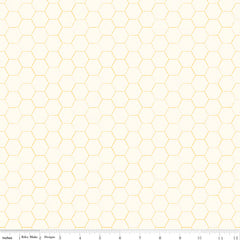 Honey Bee Parchment Honeycomb yardage by My Mind's Eye for Riley Blake Designs