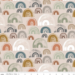 The Waterhole Natural Rainbows Yardage by Gabrielle Neil Design for Riley Blake Designs