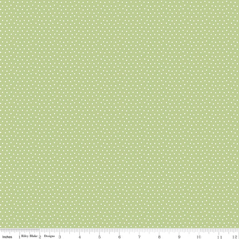 Flower Garden Green Dots Yardage by Echo Park Paper Co. for Riley Blake Designs
