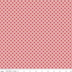 Bee Plaids Coral Orchard Yardage by Lori Holt for Riley Blake Designs