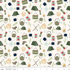Love You S'more Cream Main Yardage by Gracey Larson for Riley Blake Designs