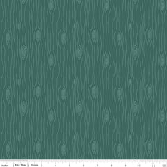 Love You S'more Teal Bark Yardage by Gracey Larson for Riley Blake Designs