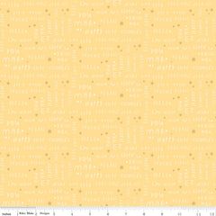Little Things Sunshine Text Yardage by the RBD Designers for Riley Blake Designs