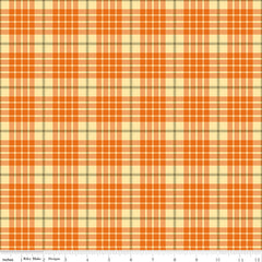 Awesome Autumn Orange Plaid Yardage by Sandy Gervais for Riley Blake Designs
