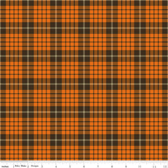Awesome Autumn Raisin Plaid Yardage by Sandy Gervais for Riley Blake Designs