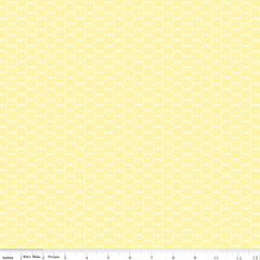 Coloring On The Farm Yellow Chicken Wire Yardage by Riley Blake Designs