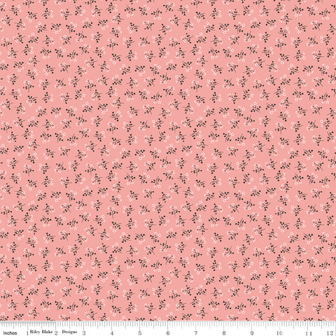 Prairie Coral Heirloom Bonnet Yardage by Lori Holt for Riley Blake Designs