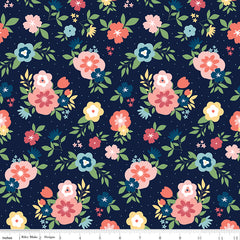 Sew Much Fun Navy Main Yardage by Echo Park Paper for Riley Blake Designs