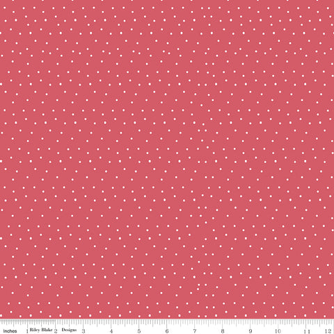 Sew Much Fun Tea Rose Dots Yardage by Echo Park Paper for Riley Blake Designs