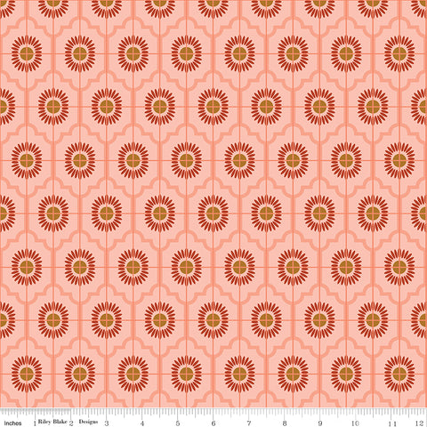 Maple Pink Sunflower Yardage by Gabrielle Neil Design for Riley Blake Designs