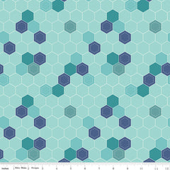Daisy Fields Scuba Honeycomb Yardage by Beverly McCullough for Riley Blake Designs