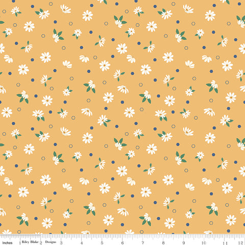 Daisy Fields Harvest Floral Yardage by Beverly McCullough for Riley Blake Designs